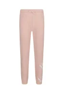 Spodnie dresowe | Regular Fit KENZO KIDS pudrowy róż
